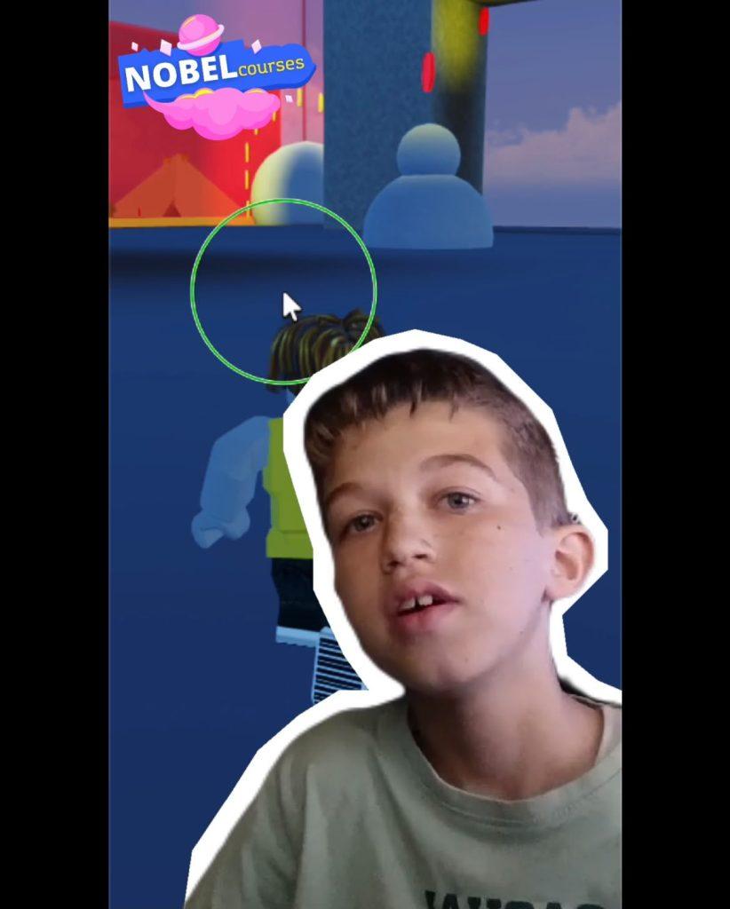 Roblox Game Design student